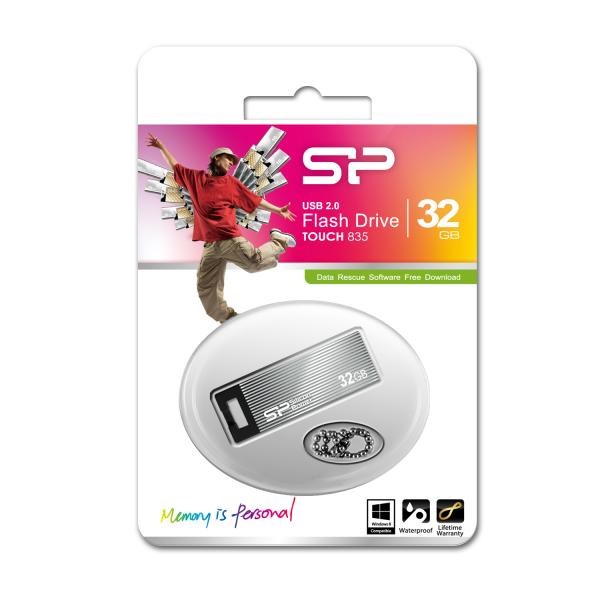 Silicon Power 32GB USB Touch 835-Silver