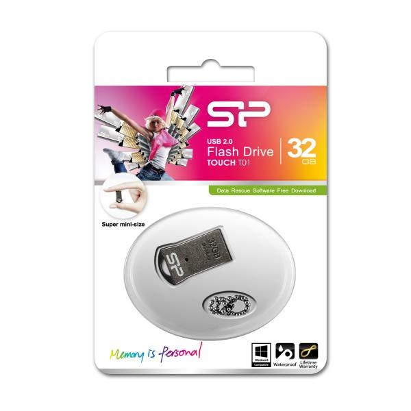 Silicon Power 32GB USB Touch T01-Silver