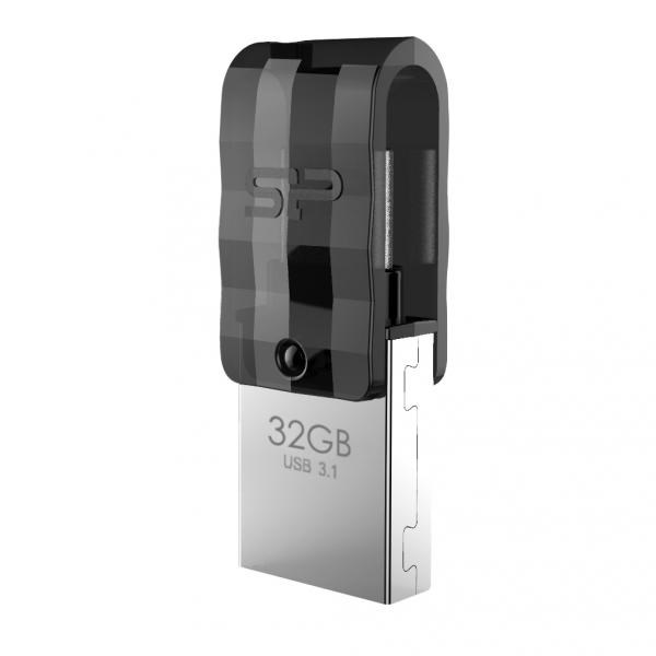 Silicon Power 32GB USB3.1 Mobile C31 Type C to Type A-Silver