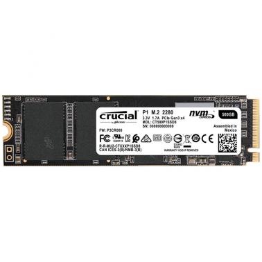 Crucial P1 500GB CT500P1SSD8 PCIe Gen3 M.2 2280 3D NAND NVMe