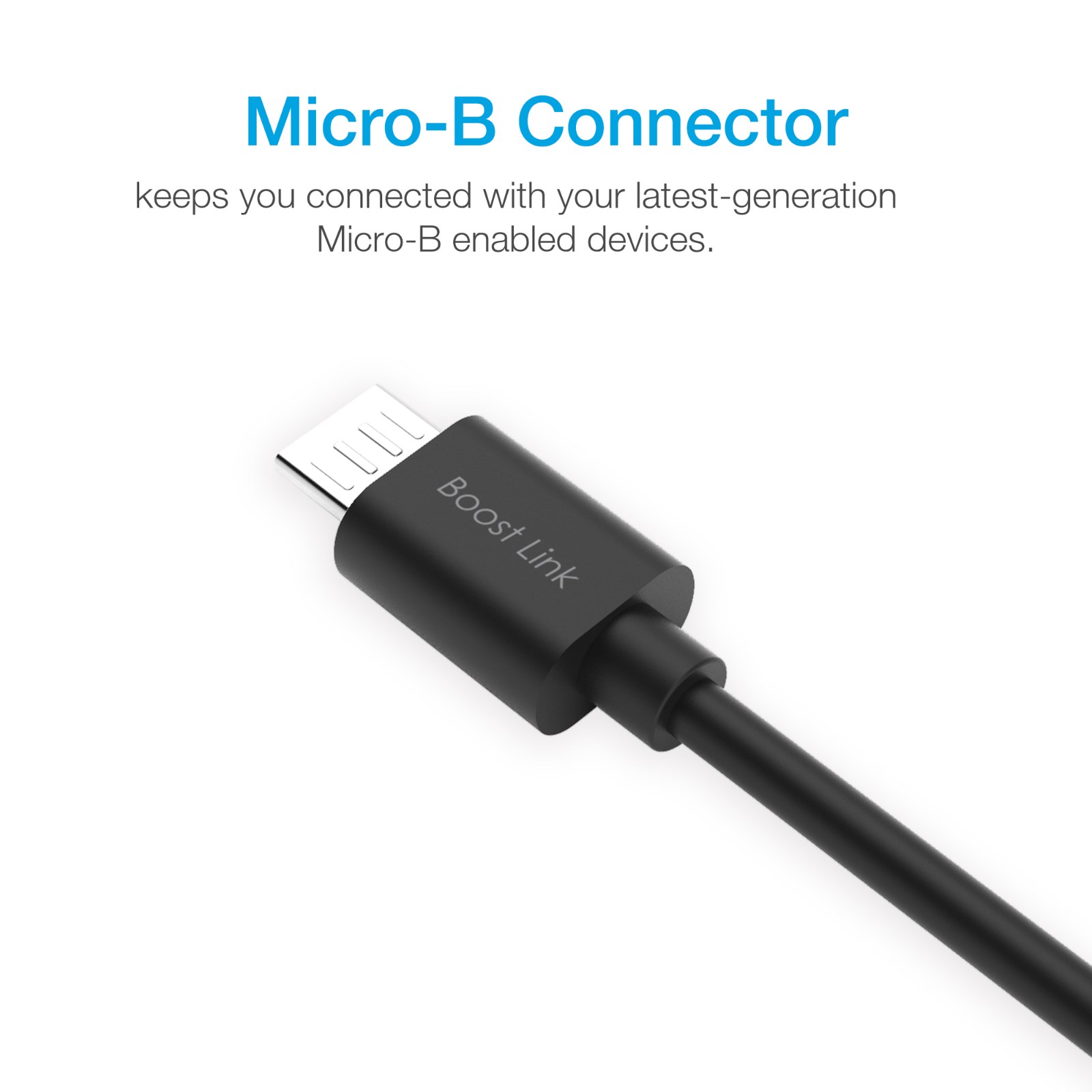 Silicon Power Quick Charge 3.0 USB Micro B to USB-A 3.0 Data Transfer Charger Cable-Black,PVC
