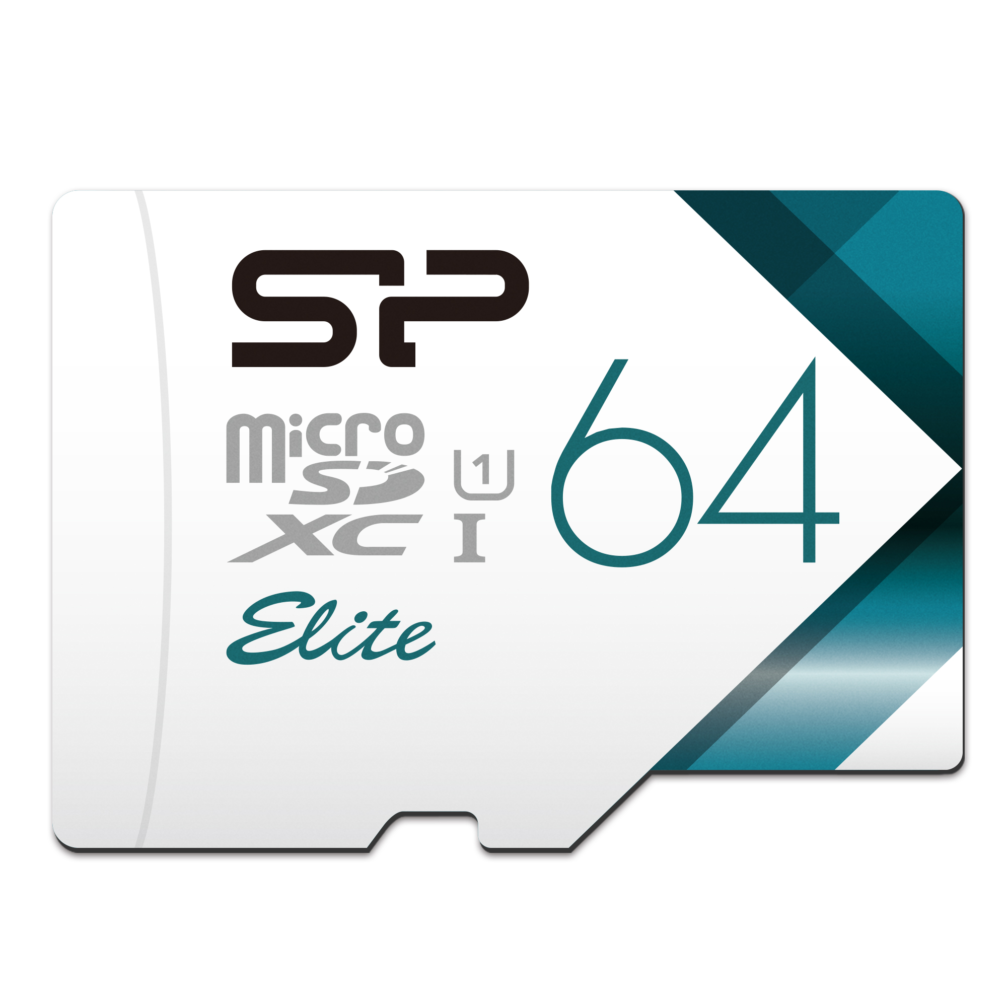 Silicon Power Elite 64GB microSDXC UHS-1 Memory Card with Adapter