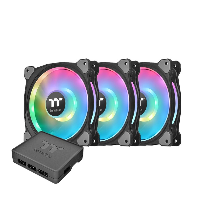 Thermaltake Riing Duo 120mm RGB Radiator Fan - 3 pack (CL-F073-PL12SW-A)