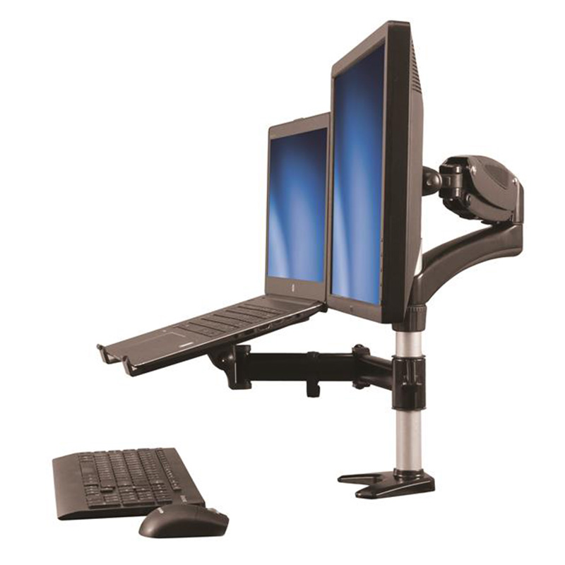 Startech Desk-Mount Monitor Arm with Laptop Stand Full Motion Articulating