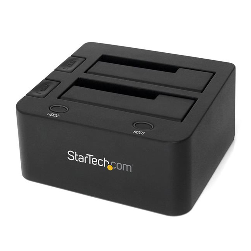 Startech USB 3.0 Dual Hard Drive Docking Station w UASP for 2.5/3.5in SSD/HDD " SATA 6 Gbps