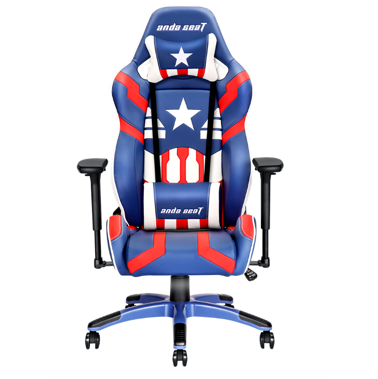 Anda Seat AD7-19 Special Edition Large Gaming Chair - Blue/White/Red