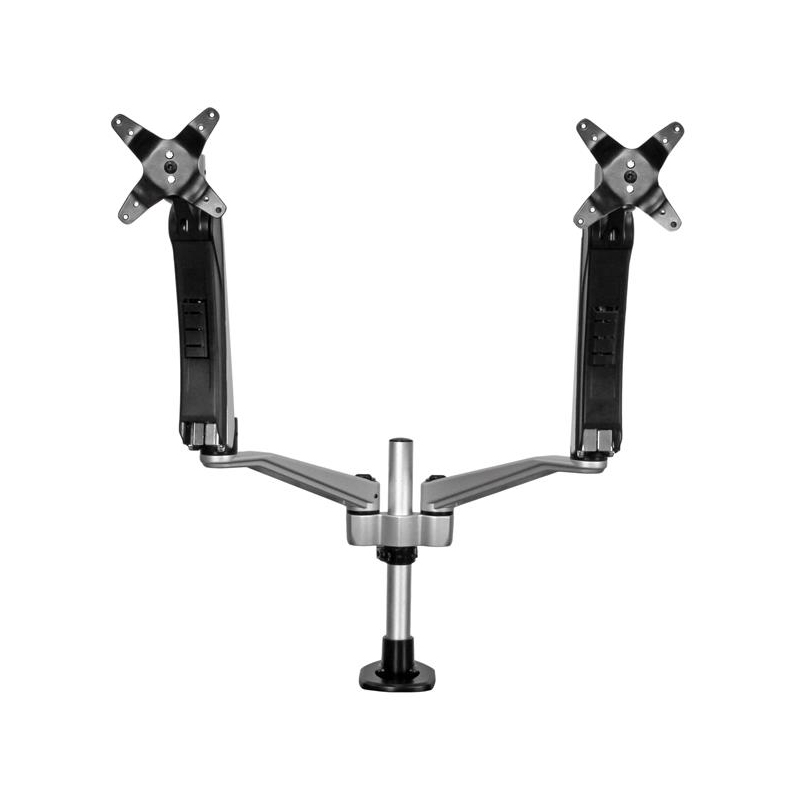 Startech Dual Monitor Mount w/ Full-Motion Arms Stackable Interchangeable w Articulation Spring-assi