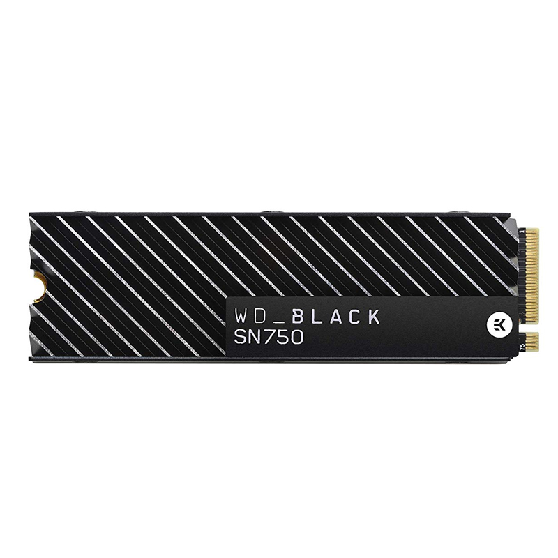 Western Digital Black SN750 500GB PCIe Gen3 NVMe SSD with Heatsink (WDS500G3XHC)