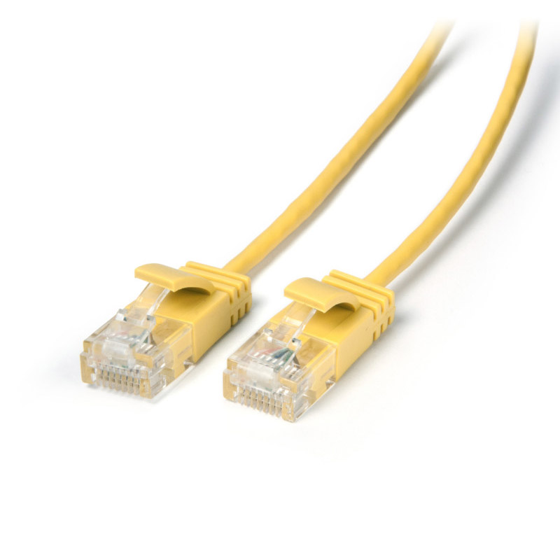 Connect Cat 6 Ethernet Ultra slim Cable 3m Yellow