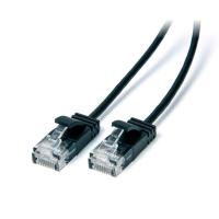 Connect Cat 6 Ethernet Ultra slim Cable 0.30m (30cm) Black