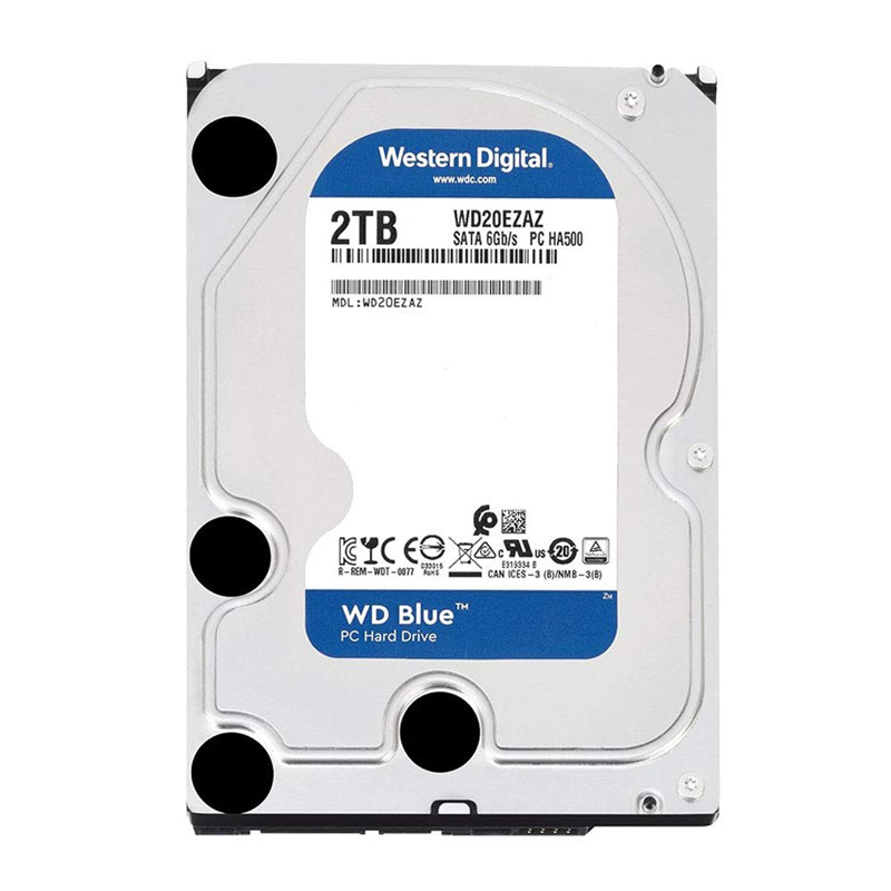 Western Digital 2TB Blue 3.5in SATA 5400RPM Hard Drive (WD20EZAZ)