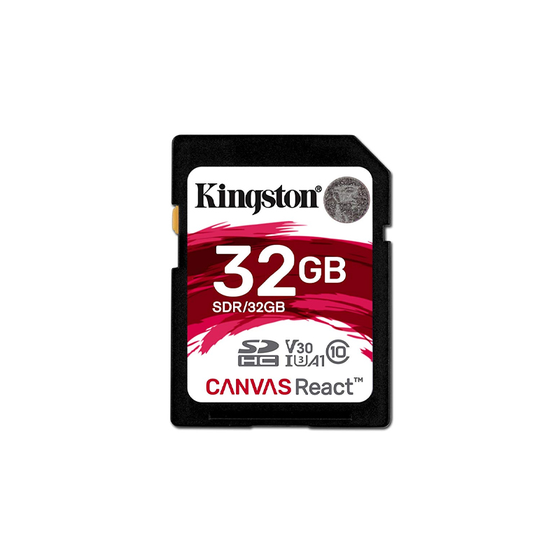 Kingston 32GB SDR/32GB Canvas React SD 100MB/s read and 70MB/s write