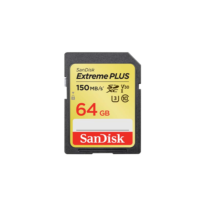 SanDisk Extreme SDXC SDXV6 64GB V30 U3 C10 UHS-I 150MB/s R 60MB/s W