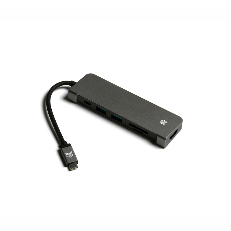 STM Hub Media USB-C Multiple Ports + Card Reader Grey