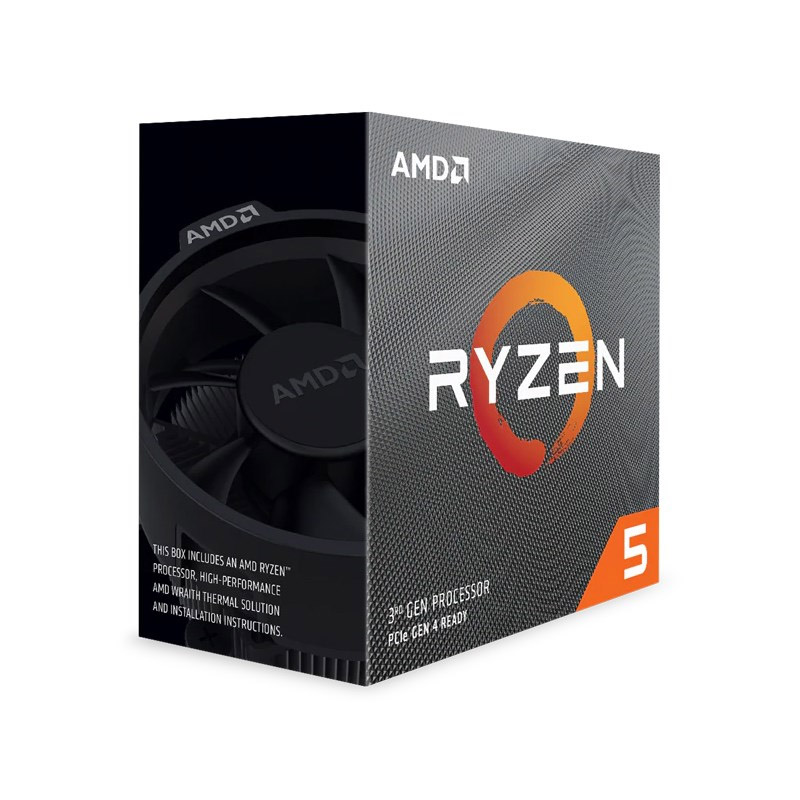 AMD Ryzen 5 3600X 6 Core AM4 3.8GHz CPU with Wraith Spire Cooler (100-100000022BOX)