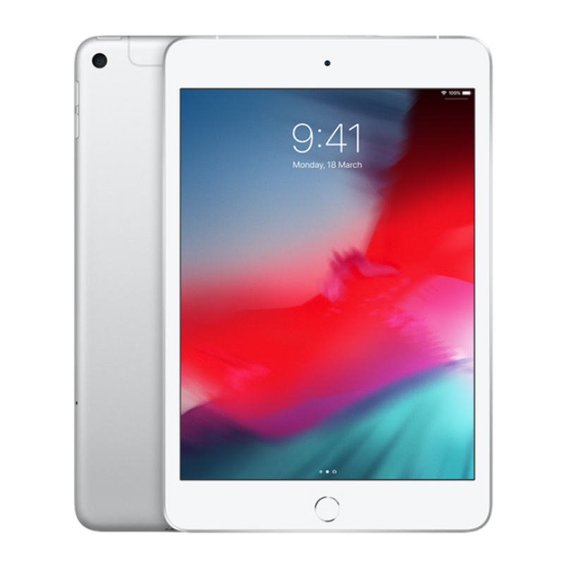 Apple 7.9 inch iPad mini - WiFi + Cellular 64GB - Silver (MUX62X/A)