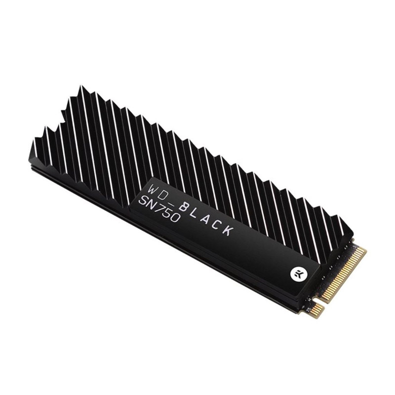 Western Digital Black SN750 2TB PCIe Gen3 NVMe SSD with Heatsink (WDS200T3XHC)
