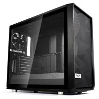 Fractal Design Meshify S2 Tempered Glass Light Tint Mid Tower E-ATX Case - Blackout