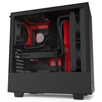 NZXT H510 Tempered Glass Mid Tower ATX Case - Matte Red