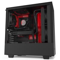 NZXT H510i Smart Tempered Glass Mid Tower ATX Case - Matte Red
