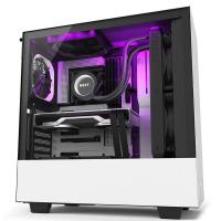 NZXT H510i Smart Tempered Glass Mid Tower ATX Case - Matte White
