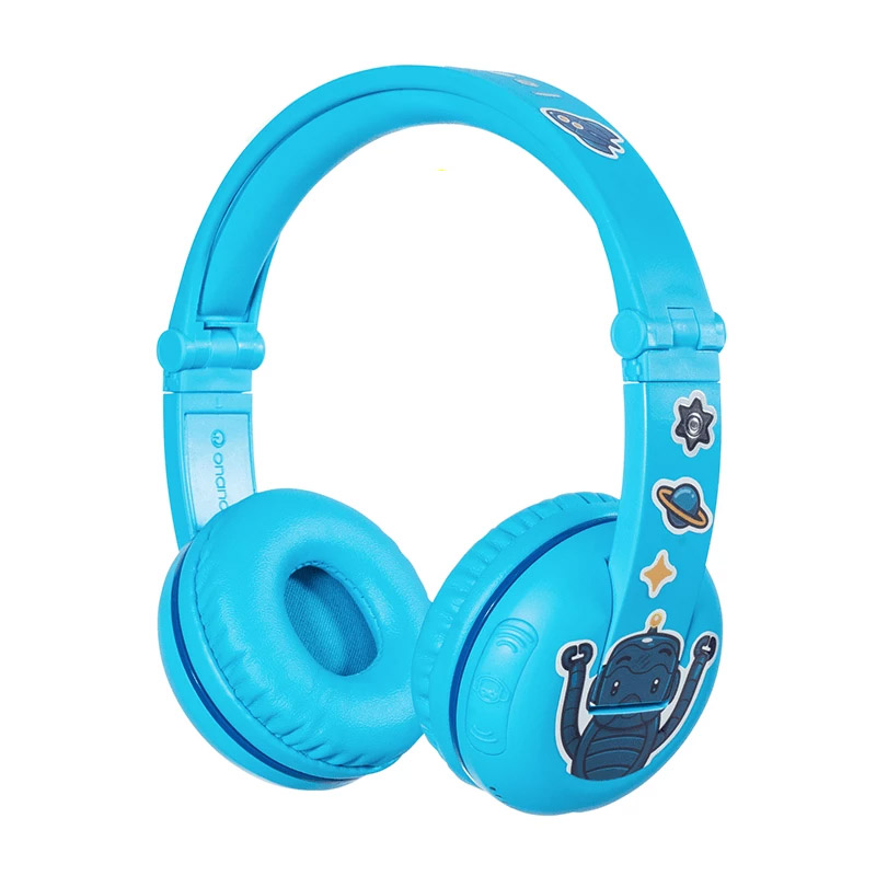 BuddyPhones Play Kids Volume Limiting Wireless Headphones - Blue Glacier