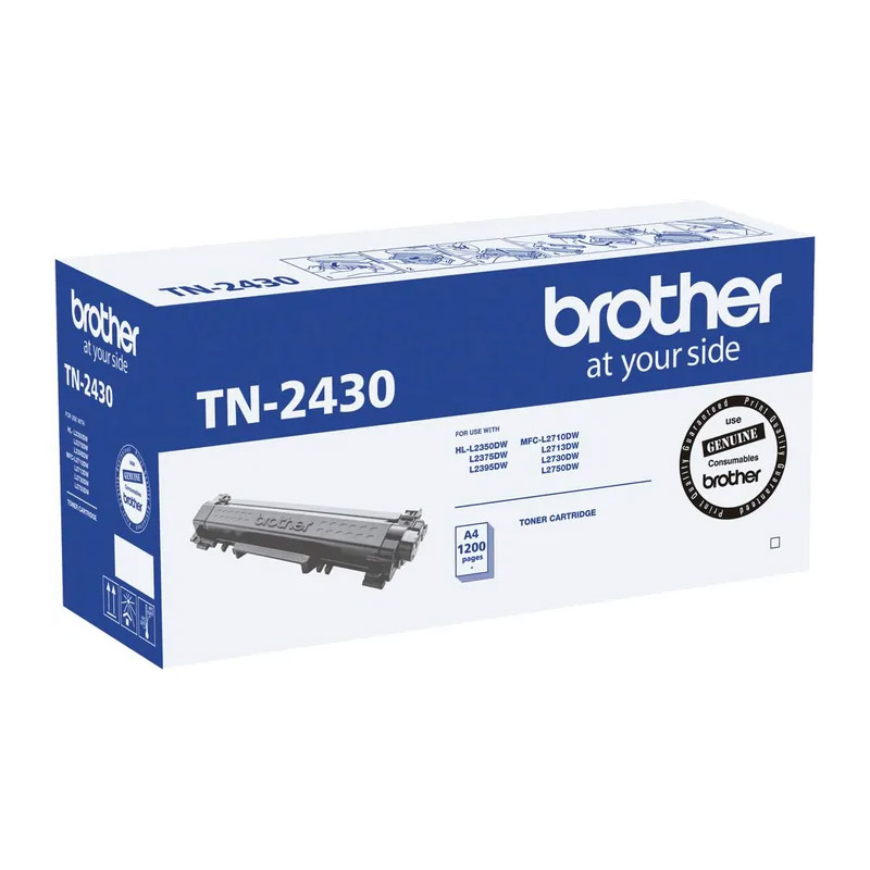 Brother TN-2430 Black Toner Cartridge (1200 Pages)