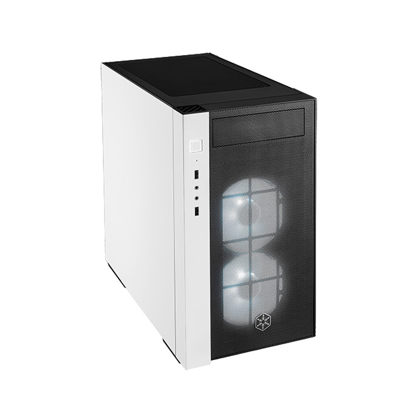 SilverStone RL08BW-RGB Black&White Tempered Glass ATX Case (SST-RL08BW-RGB	)