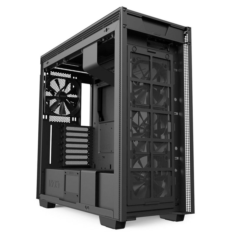 NZXT H710 Tempered Glass Mid Tower ATX Case - Matte Black