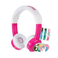 BuddyPhones InFlight Kids Volume Limiting Headphones - Pink
