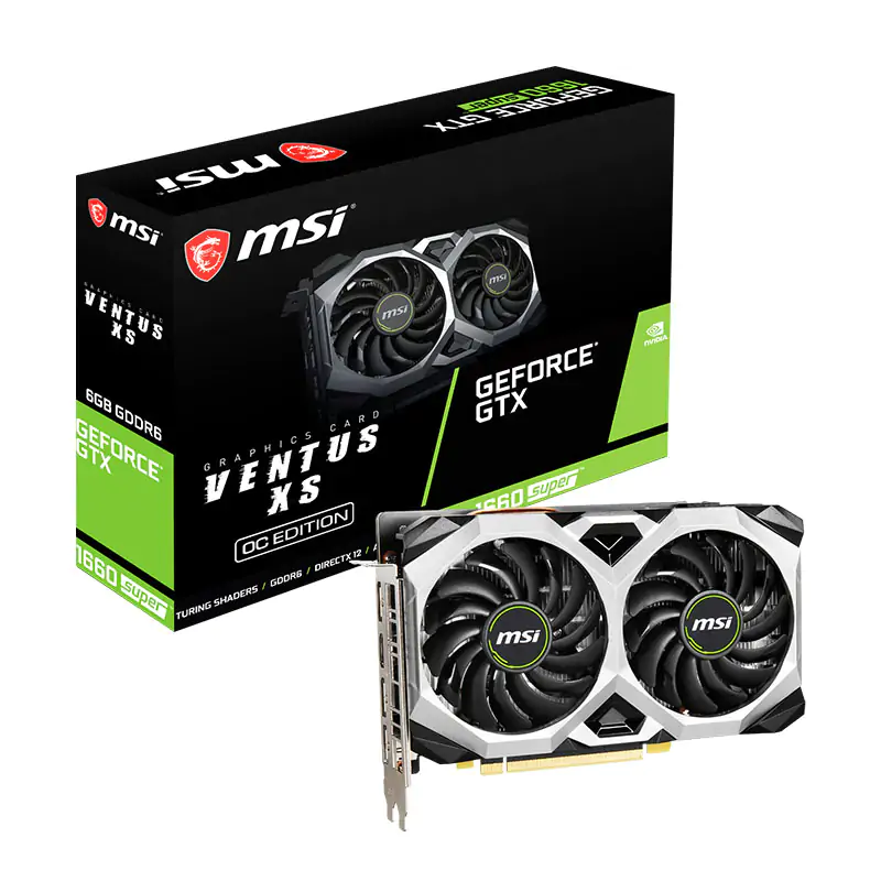 MSI GeForce GTX 1660 Super Ventus XS 6G OC Graphics Card (GTX 1660 SUPER VENTUS XS OC)