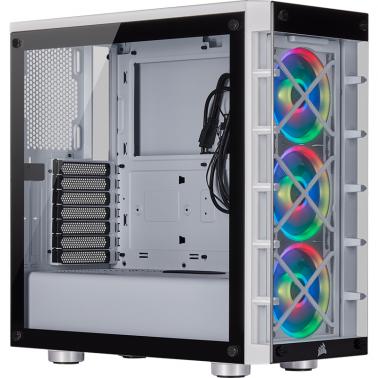 Corsair iCUE 465X RGB White (LL120 RGB Fan) Mid-Tower ATX Case (CC-9011189-WW) - OPENED BOX 85583