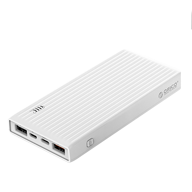 Orico K20000 USB Type A, C and Micro B Smart 20000mAh Power Bank - White