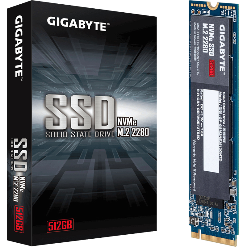 Gigabyte 512GB PCIe 3.0 M.2 2280 NVMe SSD (GP-GSM2NE3512GNTD)