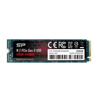 Silicon Power 256GB P34A80 Gen3x4 TLC R/W up to 3,100/1,100 MB/s PCIe M.2 NVMe SSD