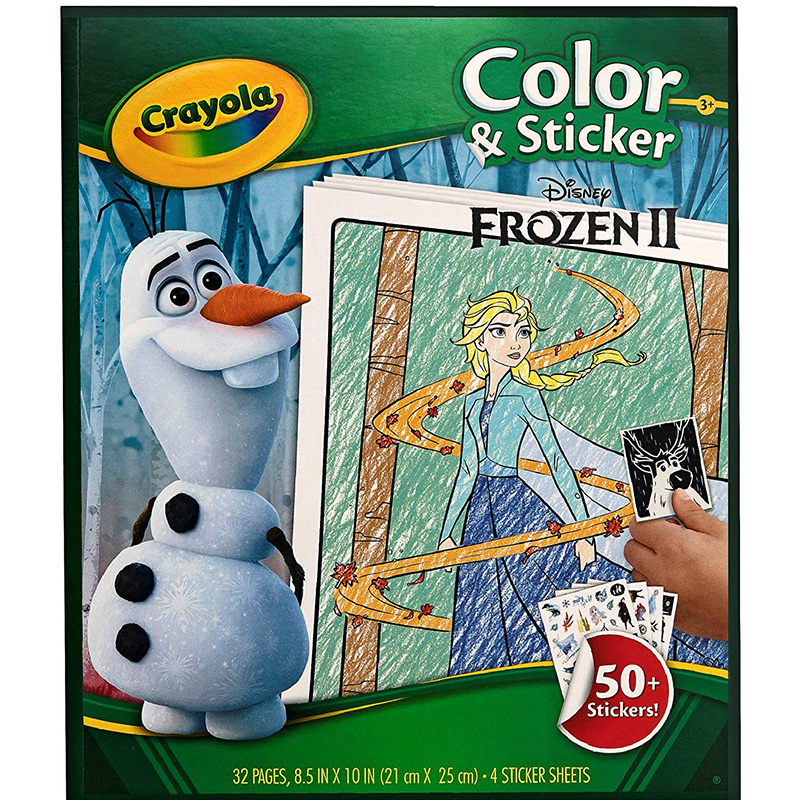 Crayola Frozen 2 Colour and Sticker Book
