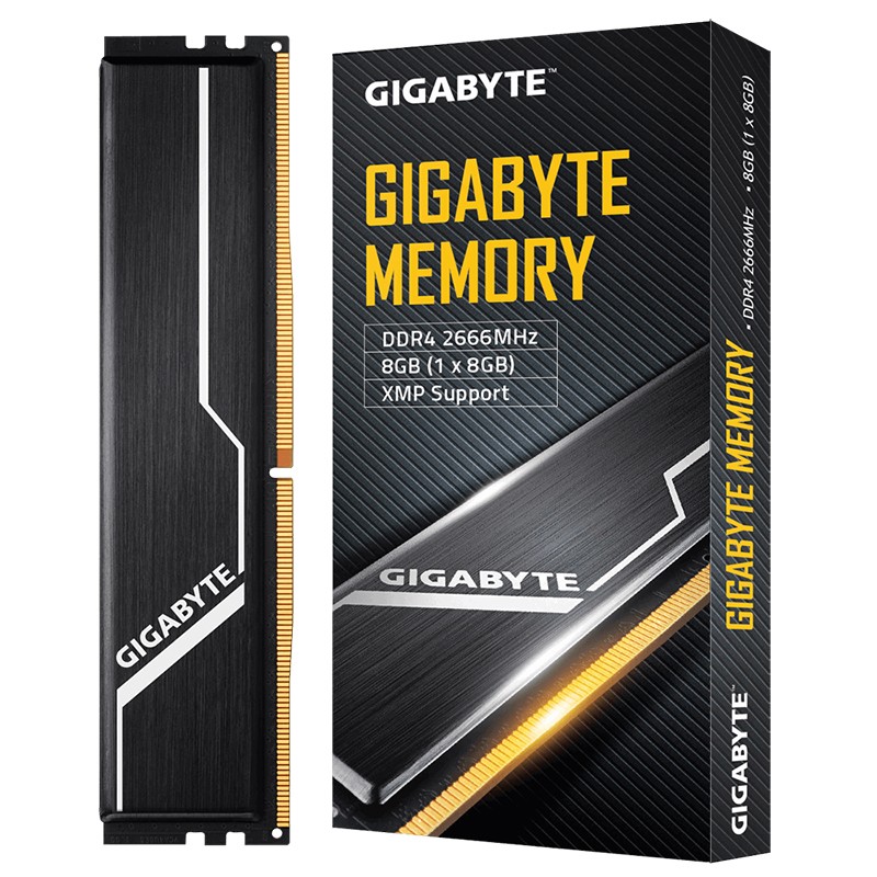Gigabyte 8GB (1x8GB) GP-GR26C16S8K1HU408 2666MHz DDR4 RAM - Black