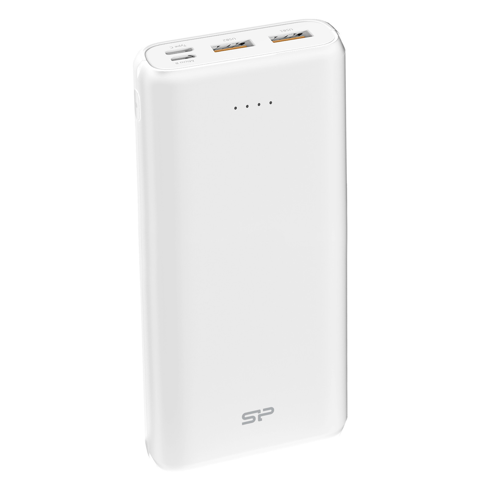 Silicon Power C20QC 20000mAh Quick Charge 3.0 USB C Powerbank Portable Charger, White