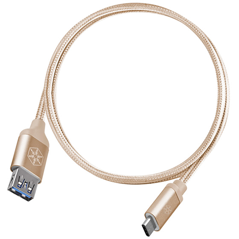 Silverstone CPU05 USB 3.1 to Type C 50cm Cable - Gold (SST-CPU05G)