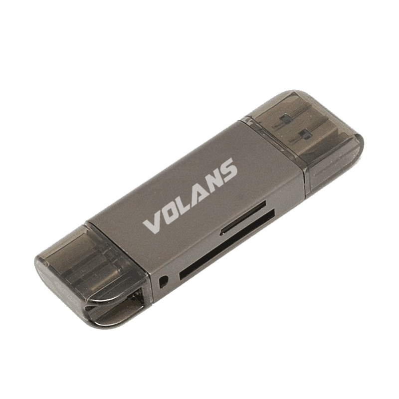 Volans USB3.0 Type A and C SD/Micro SD Card Reader (VL-CR05)