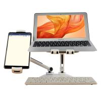 BlueEye Universal and Adjustable Double Arm Stand Holder - White