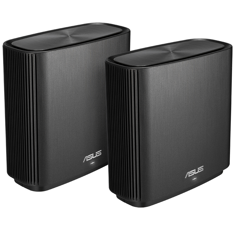 Asus ZenWiFi CT8 AC3000 Tri Band Whole Home Mesh WiFi System Black - 2 Pack