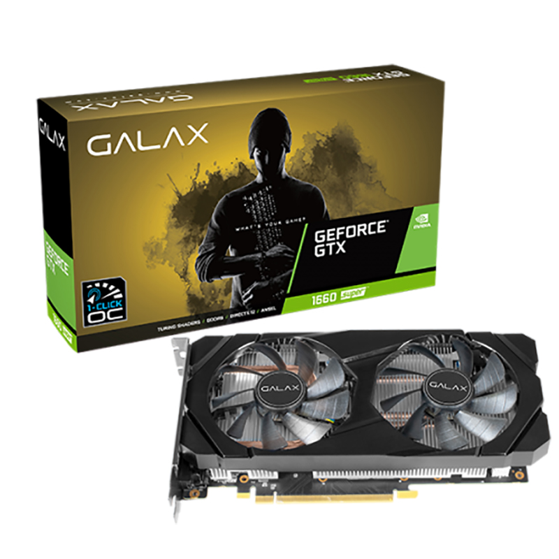 Galax GeForce GTX 1660 Super 1 Click OC 6G Graphics Card