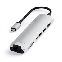 Satechi USB Type C Slim Multiport Adapter - Silver