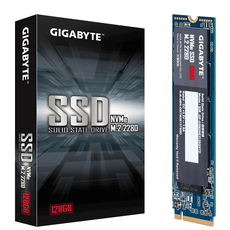 Gigabyte 128GB PCIe 3.0 M.2 2280 NVMe SSD (GP-GSM2NE3128GNTD)