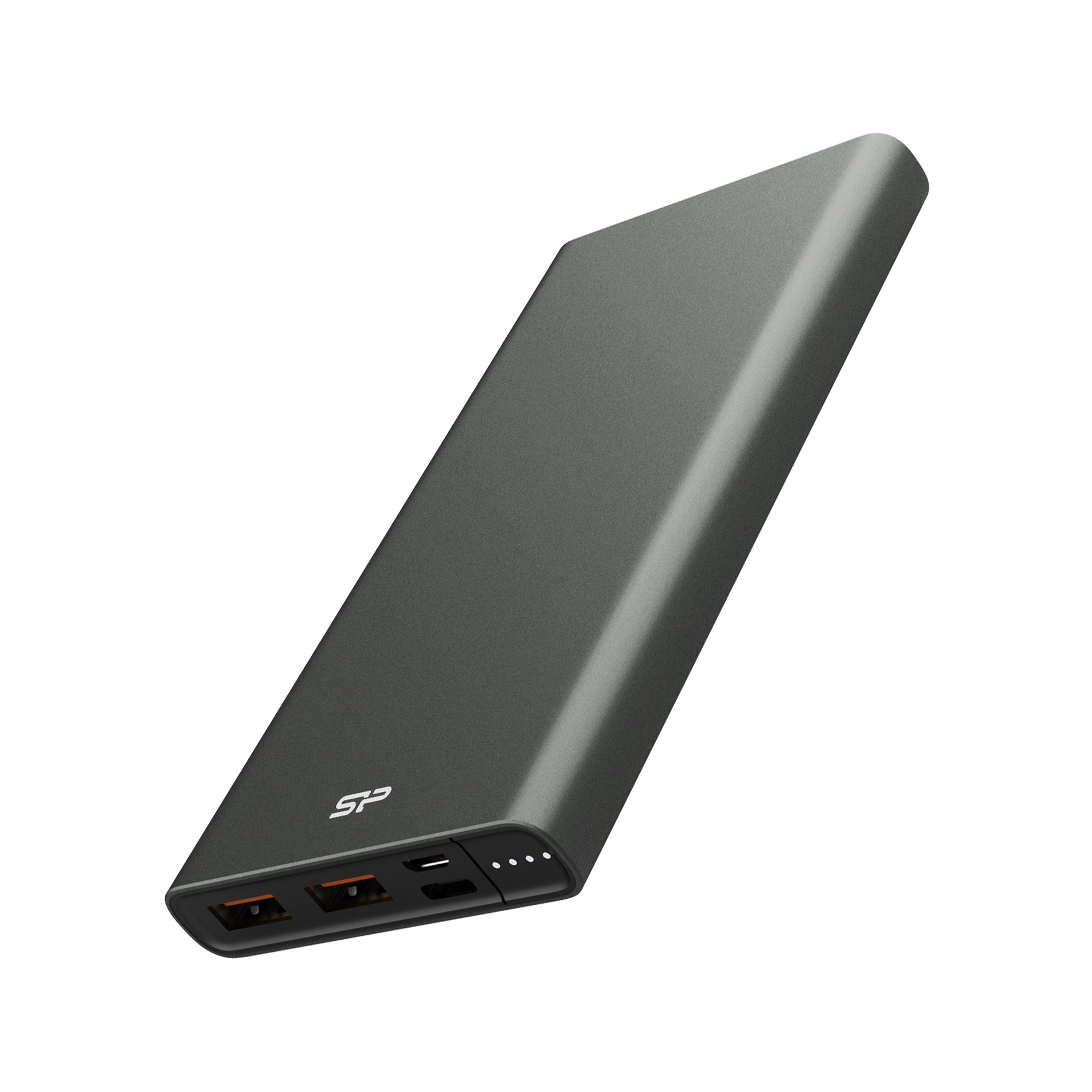 Silicon Power QP60 10000mAh 18W PD & Quick Charge 3.0 Power Bank Portable Charger - Titanium