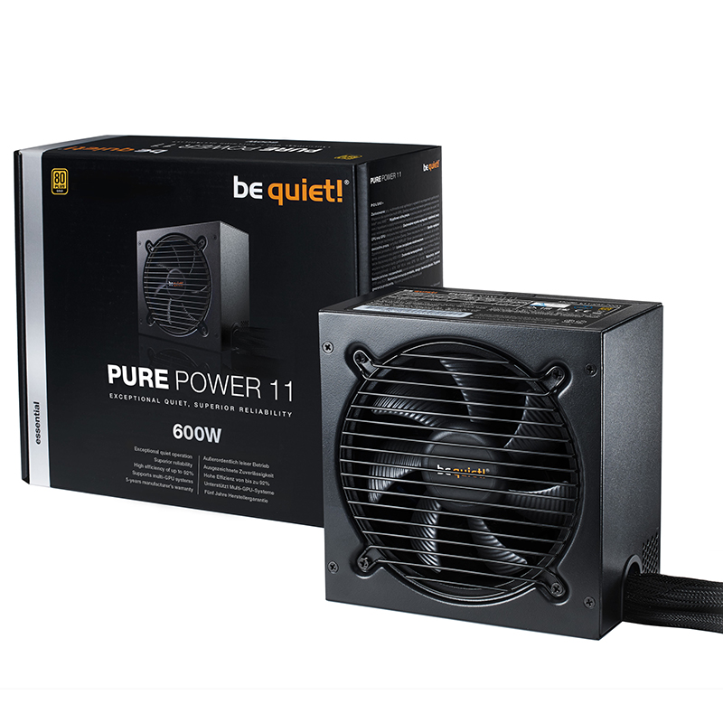 be quiet! 600W Pure Power 11 80+ Gold Power Supply (BN902)