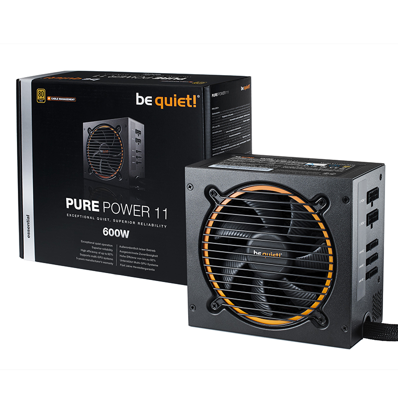 be quiet! 600W Pure Power 11 CM Semi Modular 80+ Gold Power Supply (BN917)