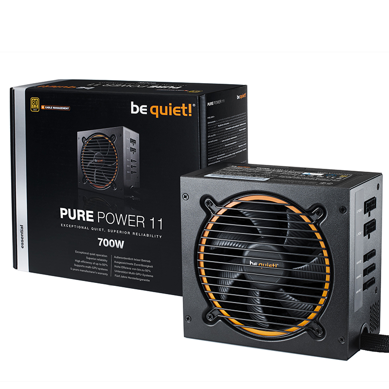 be quiet! 700W Pure Power 11 CM Semi Modular 80+ Gold Power Supply (BN903)