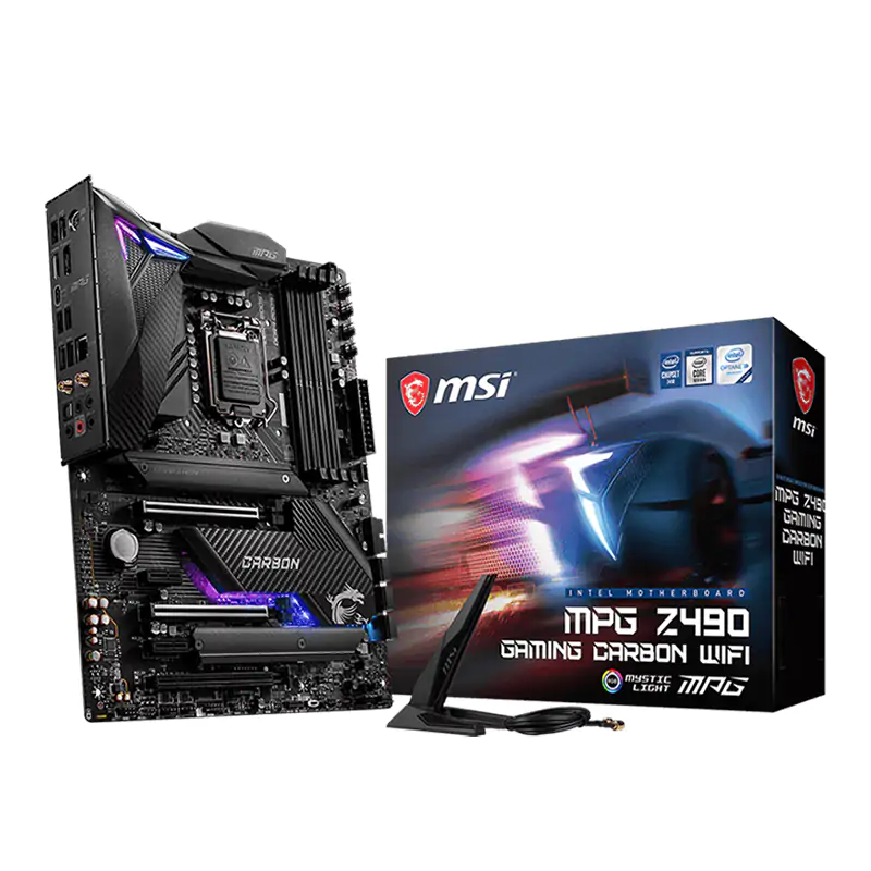 MSI MPG Z490 Gaming Carbon Wifi LGA 1200 ATX Motherboard (MPG Z490